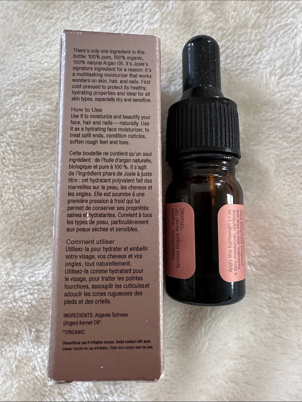 NEW Josie Maran 100% Pure Argan Oil - .15 fl oz moisturizing oil - Picture 2 of 3